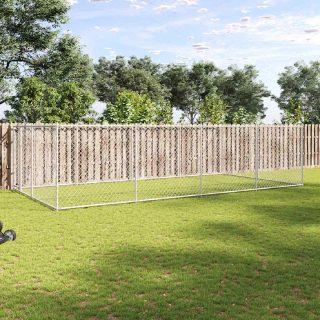 Vidaxl Chenil Extérieur de Chiens 8x4x2m Cage Enclos Niche Jardin Cour Chiots 144938