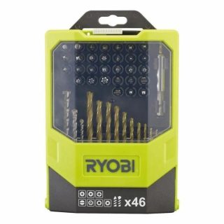 Ryobi coffret accessoires perçage - 46 pièces