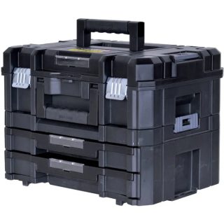 Stanley Kit 2 Mallettes PRO-STACK - FATMAX - FMST1-71981 - 2 poignées - 2 tiroirs - 21 5 L