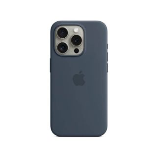 Apple Silicone Case with MagSafe Bleu Orage Apple iPhone 15 Pro