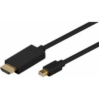 Microconnect HDMI DisplayPort 1.8 m - Noir