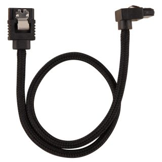 Corsair Kit de câbles SATA gainé coudé - 30 cm - Noir