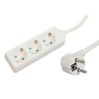 Disney Multiprise Schuko 3 voies - 3 m - Blanc