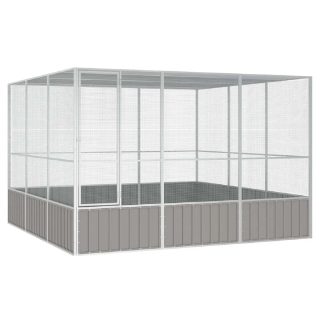 Vidaxl Cage Gris 302,5x324,5x211,5 cm