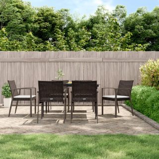 Vidaxl Chaises de jardin coussins lot de 6 56 5x57x83 cm rotin 3187078