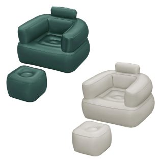 Bestway Fauteuil gonflable avec repose-pieds Comficube Lounger - 107 x 99 x 80 cm