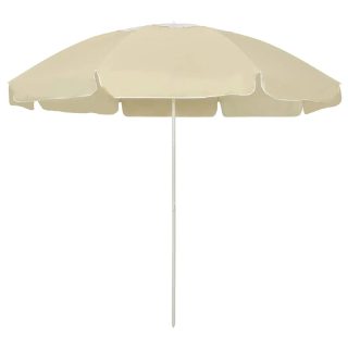 vidaXL Parasol de plage 240 cm - Jaune sable