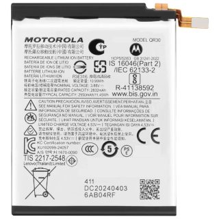 Motorola Batterie Principale pour Motorola Moto Razr 50 Ultra 2950mAh QR30 Blanc