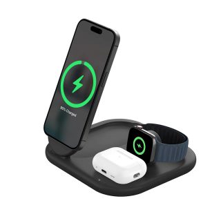 Belkin BoostCharge Magnetic Stand 3-in-1 Qi2 15W Noir