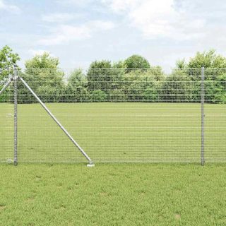 vidaXL Clôture en fil soudé avec pointes 10 x 1 m Acier galvanisé