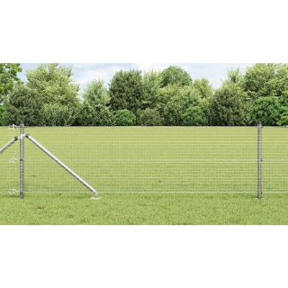 vidaXL Clôture en fil soudé avec pointes 25 x 0,4 m Acier galvanisé