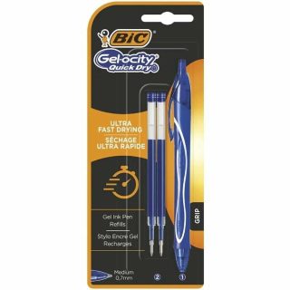 stylo à encre liquide Bic Gelocity Quick Dry 951757 Bleu
