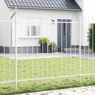 Vidaxl Clôture de jardin 5 pcs Blanc 8,5 x 1,5 m