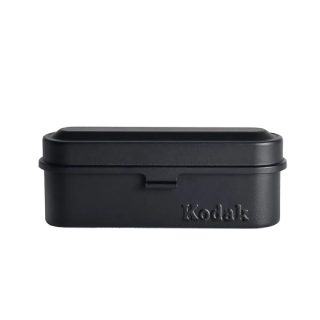 KODAK Film Case (135) Compact en Acier pour 5 Rouleaux de Film 135 mm, Capot Amovible, Design Années 70, Protection Poussière et Humidité