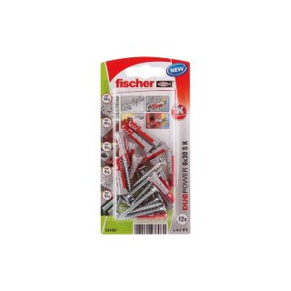 Fischer cheville nylon DuoPower 6x30 - lot de 12
