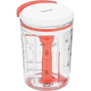 Hachoir Manuel 3 Lames, Blanc & Corail