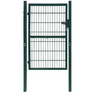 Vidaxl Portail de clôture 2D (simple) vert 100x140 cm