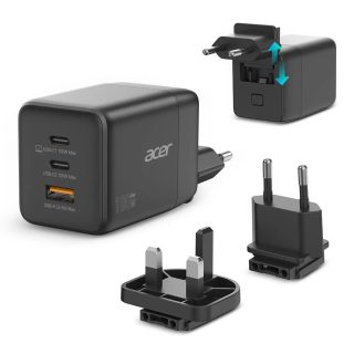 Acer Chargeur secteur GaN - 100 W - Noir