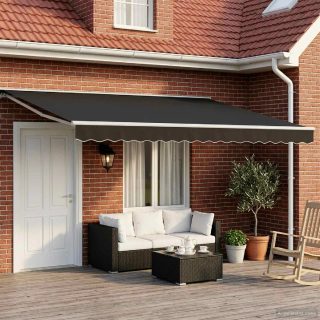 vidaXL Auvent rétractable manuel 4 × 3
