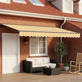 vidaXL Auvent rétractable électrique 4,5 × 3,5 m