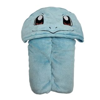 Pokemon Plaid polaire a capuche 3D - Carapuce - 120 x 150 cm - Doux et coloré