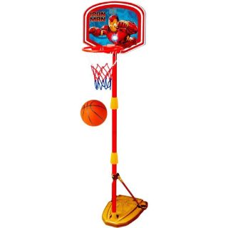 Marvel Panier de basket - Iron Man - Réglable avec sons et lumières - 100-160 cm