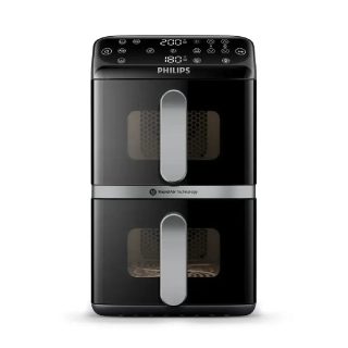 Friteuse sans huile 2x5l 2750w noir - NA461.00 - PHILIPS