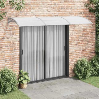 vidaXL Auvent de porte 300x75 cm Polycarbonate