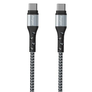 ENERGIZER Câble USB-C vers USB-C 2m Noir / Argent