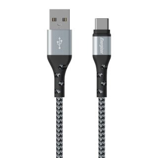 ENERGIZER Câble USB-A vers USB-C 2m Argent
