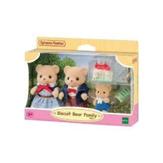 Biscuit Bear Family Set 3 figurines famille ours + accessoires