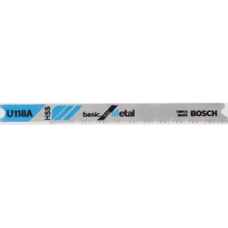 U118A Lame de scie sauteuse 80 mm HSS pour métal - Pack 3