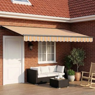 vidaXL Auvent rétractable électrique 5 × 3,5 m