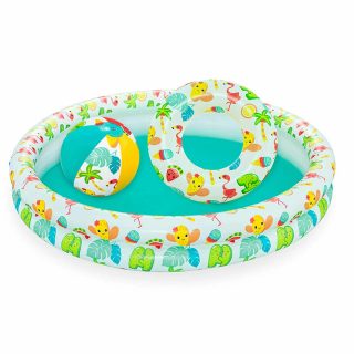 Bestway Pataugeoire gonflable pour enfant - 122 x 122 x 20 cm