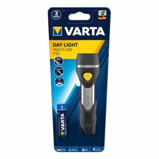 Varta Lampe torche Day Light Multi LED F10 aluminium noir porte-cle