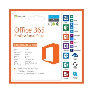 Microsoft Suite bureautique Office 365 - 6 mois