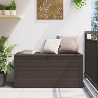 vidaXL Boîte de rangement - Marron
