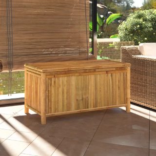 vidaXL Boîte de rangement 110x52x55 cm Bambou