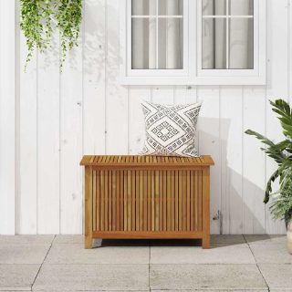 vidaXL Boîte de Rangement Jardin 90 cm - Bois Acacia