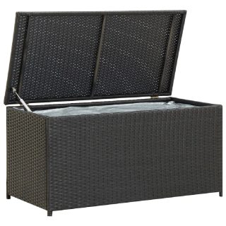 vidaXL Boîte de rangement 100x50x50 cm Noir