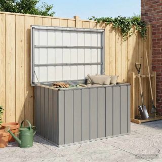 vidaXL Boîte de rangement - Gris