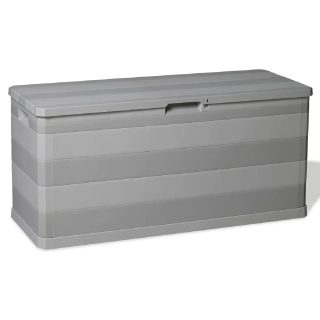 vidaXL Boîte de rangement 117x45x56 cm Gris