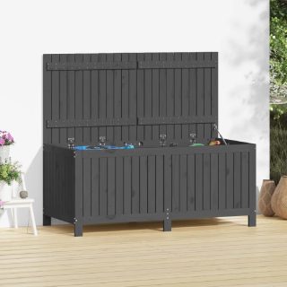 vidaXL Boîte de rangement - Gris