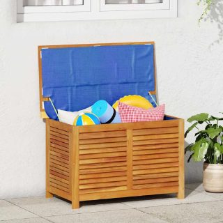 vidaXL Boîte de rangement - Bois d'acacia