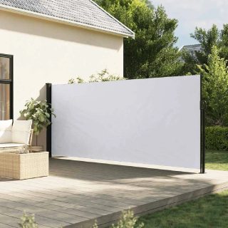 vidaXL Auvent latéral rétractable 180x600 cm Blanc