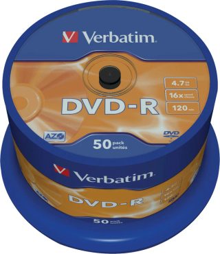 Verbatim Lot de 50 DVD-R vierges 4.7 Go - certifiés 16X