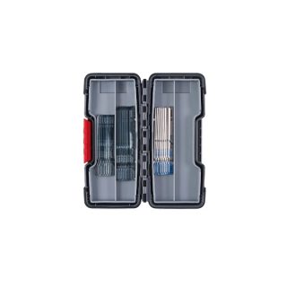Bosch Kit de lames de scie sauteuse - 2607010903 - 30 lames - Bois tendre et métal - Coups courbes et droits