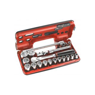 Facom Coffret de douilles 6 pans - 21 pièces