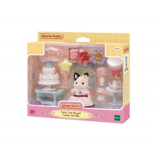 Sylvanian families figurine fille chat bicolore