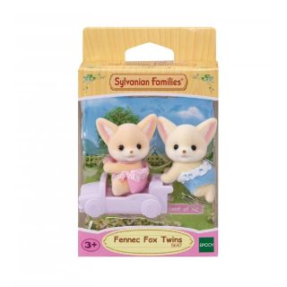 Sylvanian Families Poupée - Les Jumeaux Fennec - Modele 5697 - Multicolore - Articulés